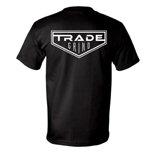 Trade Grind Logo Tee - Black - Image 2